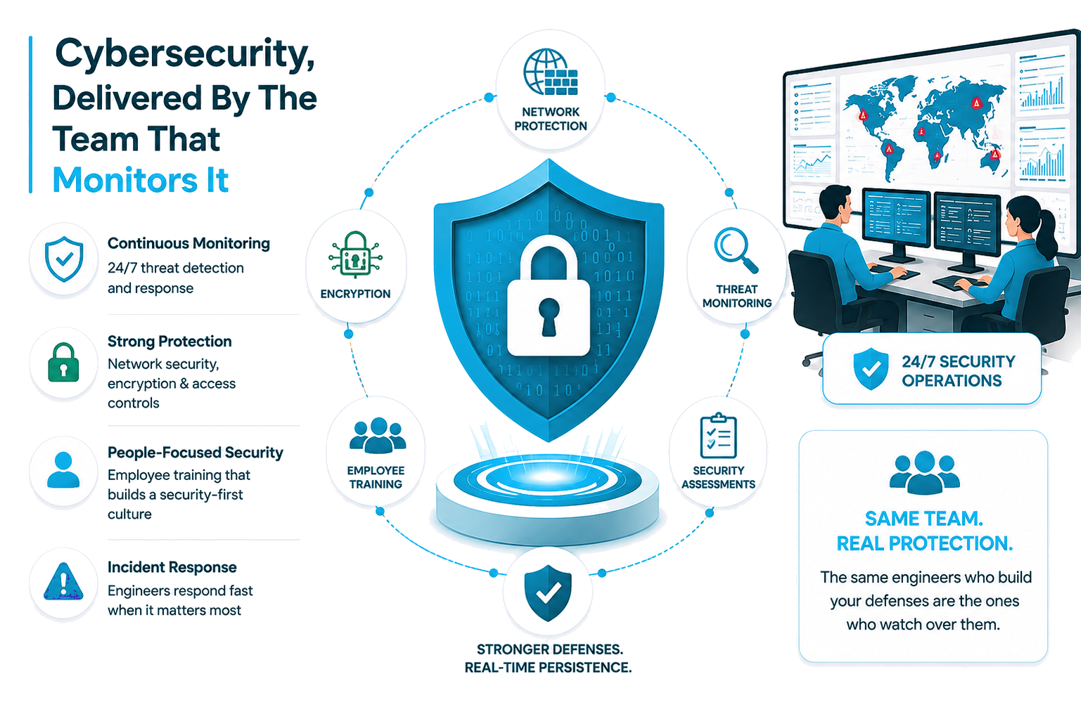 Cloud Ripples security team monitoring and responding to threats