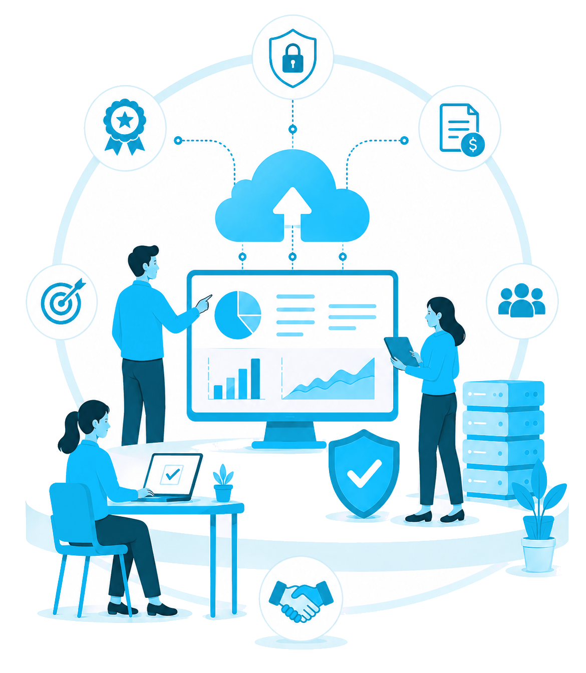 Cloud Ripples IT consulting team collaborating on strategy, security, and delivery