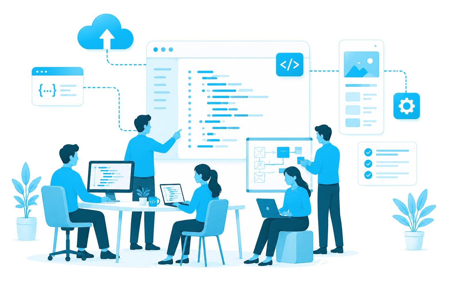 Cloud Ripples engineering team building and shipping software